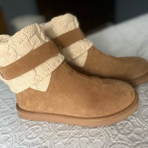 UGG Cassidee Knit Tan Boots